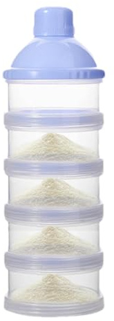 Milchpulverspender – Tragbarer Milchbehälter Mit 5 Ebenen | Stapelbarer Milchpulverbehälter Für Babynahrung, Leicht Zu Reinigender Snackbehälter, Aufbewahrungsbox Für Müsli Und Reis Für Unterwegs