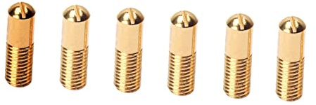 Goldene Gitarren Humbucker Schrauben Gb901 für Zubehör | Eisenstahl, ca 1, 75x0, 5x0, 5cm, Rostbeständig und Langlebig, als Ersatzteil im 6 Stück-pack
