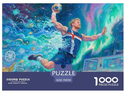 Handball Hölzerne Puzzles Wasserfest 1000-teiliges Puzzle Geschenke Für Erwachsene Buntzur Heimdekoration