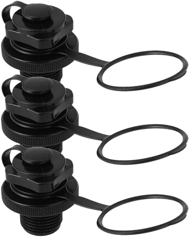 TOGEVAL 3 Boquillas De Aire En Espiral para Botes Inflables Válvulas De Rosca En Espiral para Kayaks Tapones para Colchones De Aire Tapones para Botes Inflables Válvulas De Repuesto