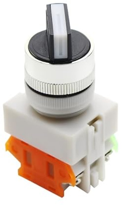 1 pz 22MM Manopola Interruttore Rotativo Pulsante 22mm 4 Viti Terminali 2 Vie Piccole Dimensioni 2 Posizioni ON-OFF LAY7 LAY37 1NO1NC 10A 660V Latching