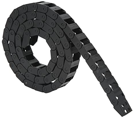 BAFOVY Cable Drag Chain Nylon PA66 Cable Wire Carrier 7 X 15mm 3.3ft Flame Retardant Heat Resistant End Connector for CNC Machine Tools Robots 3D Printer Parts