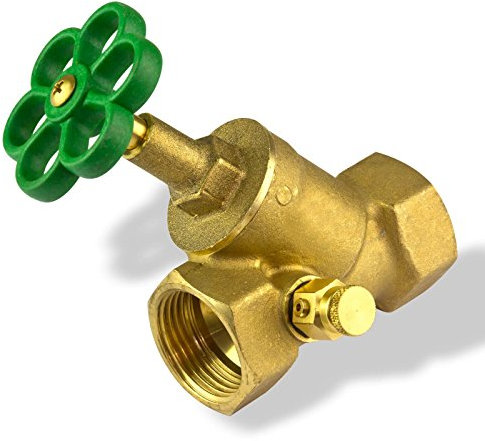 Stabilo-Sanitaer Schrägsitzventil 3/4 Zoll DN20 Absperrventil Messing Freistromventil Abstellhahn Absperrhahn Wasser Entleerung Entlüftung