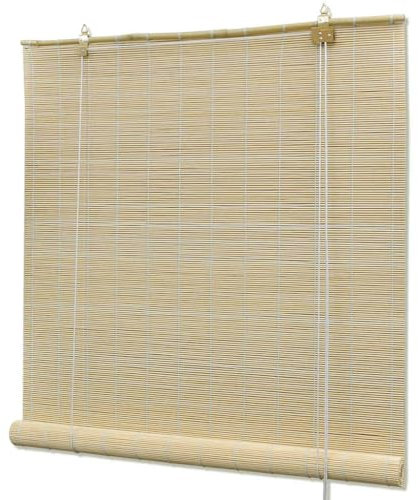 vidaXL Tapparella Avvolgibile Bambù Naturale 80x160cm Persiana Tenda Oscurante