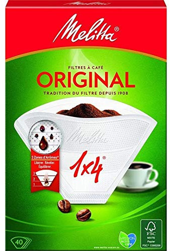 MELITTA - 40 Filtres À Café (1:4) Original - Lot De 4