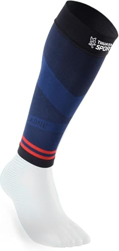 THUASNE - Manchons de Compression Running Trail UP ACTIV - Maintien du Mollet - Protection et Proprioception - Fabriqués en France - Normal, moins d'1,75 m
