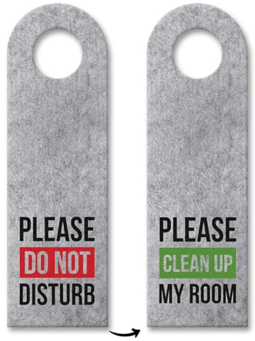 3x Please do not disturb - Please clean up my room