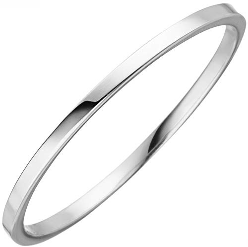 Jobo Damen-Ring schmal aus 8 Karat 333 Weißgold