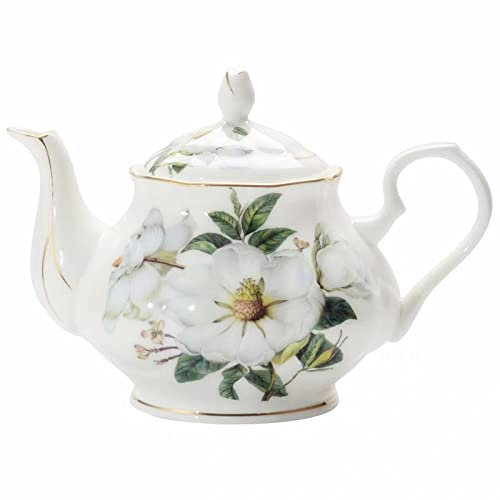 OUMIFA Teiere Bone China Caffettiera 900ml Grande Volume British Pot Fashion Ceramica teiera pomeriggio Fiore teiera Teiera Bollitore