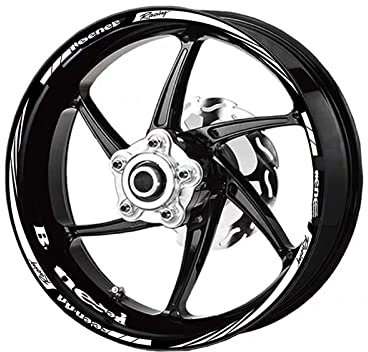 ROANNY Felgenband Motorrad 17 Zoll Radnabe Aufkleber Logo Felge Reflektierender Aufkleber Für Benelli Huanglong 250 500 502C TNT600 752S (Color : 5)