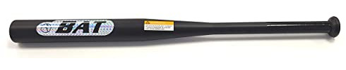 Heavy Duty Baseball Bat Alloy or Wooden Heavy Duty Training, Practice & Home Protection (27.5 Inch, black)