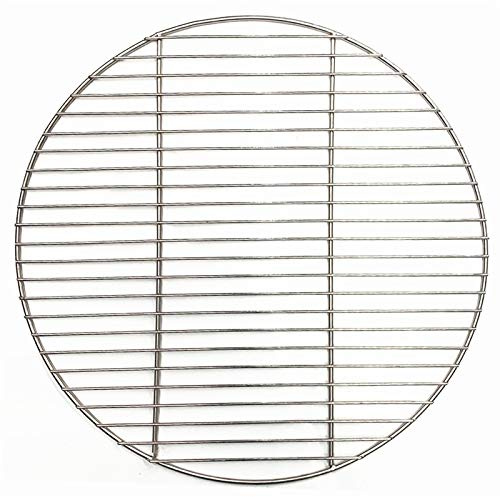 Bratennetze Antihaft-Grillmatte Gitter 304 Edelstahl rund BBQ Grill Mesh Home Grill Werkzeug Eisennetze Grillzubehör 1pc (Color : 43cm Diameter)