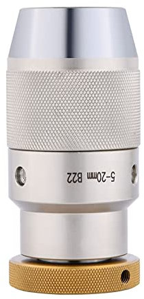 ICAMAS Schnellspannbohrfutter Drehmaschine Selbstspannendes Bohrfutter B10 B12 B16 B18 B22 for Morse MT1 MT2 MT3 MT4 Kegelschaft Pleuel (Color : Nickel Plated, Size : B10(0.5-6))