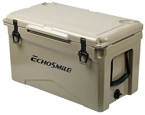 EchoSmile 25/30/35/40/60/75 Quart Rotomolded Cooler, Built to Stand up to The Rigors of The Journey