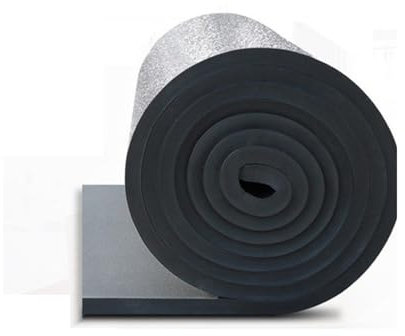 Selbstklebend Dämmschaummatte，wasserfestes, hitzebeständiges Material aus Aluminiumfolie, geschlossenzelliges Schaumstoffmaterial zur Geräusch- und Wärmeisolierung ( Color : 20MM(THK) , Size : 1m² )