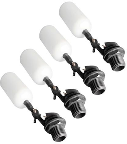4pcs 1/2 Automatic Fill Feed Humidifier Tank Pond Shut Off Water Float Ball Valve, with Adjustable Arm Automatic Fill Feed Humidifier Tank Water for Aquariums