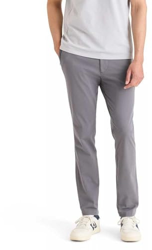 Dockers Go Active Flex Chino Skinny, Pantalones Hombre, Car Park Grey, 33W / 32L