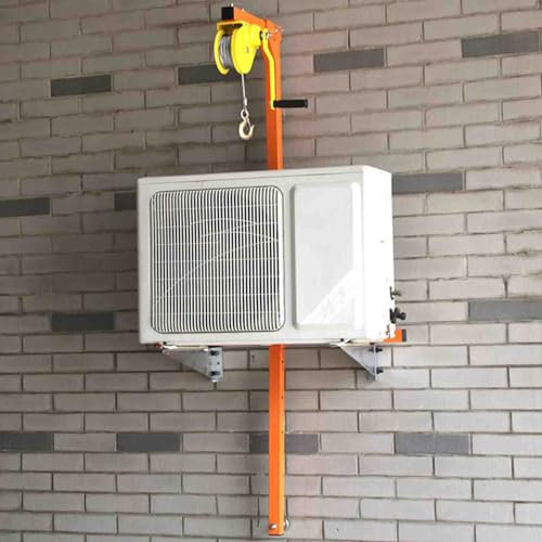 Air Conditioner Lifting Tool, Outdoor Unit Installation Bracket + Manual Winch Hoist, Disassembly Lifting Tools,150kg 10m
