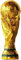Fmarche Trophée d'or de Football Trophée de Coupe du Monde Réplique de Coupe du Monde Collection de Souvenirs de Décorations pour Maison Bureau Cadeaux pour Fans 27CM