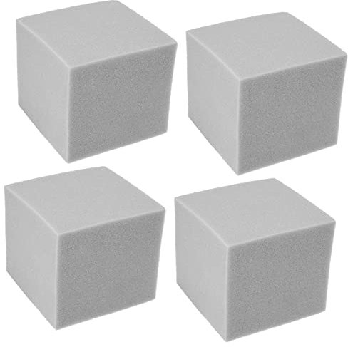 JOINPAYA Lot De 4 Panneaux Acoustiques En Mousse Insonorisante 15x15x15cm Gris Blocs De Mousse Haute Densité Pour Studio Absorption Sonore Pièges à Basses Insonorisation Murale