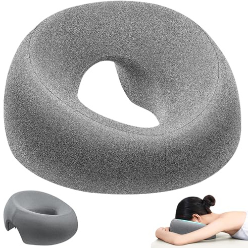 PLLYPE Cuscino per Massaggio Viso, Cuscino Da Massaggio A Faccia In Giù, Cuscino per il Viso da Massaggio con Foro per Lettini Da Massaggio, Spa, Saloni, Letto