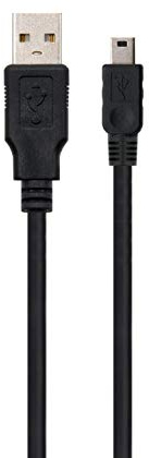Ewent EW-100110-020-N-P Câble USB A Mini-USB 2.0 Noir 1,8 m