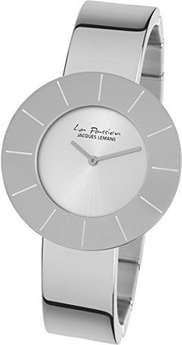 JACQUES LEMANS Damenuhr La Passion Metallband massiv Edelstahl LP-128A