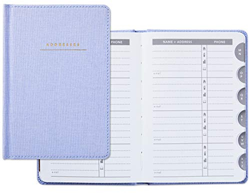 Hallmark Hardcover Address Book (Blue Chambray)