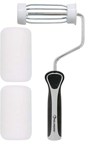 ROLLINGDOG 4 Inch Mini Roller - 3/8 Nap Roller Covers,Small Paint Roller for Wall, Trim, Detail Painting