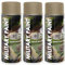 DC 3er Sparpack sandhell RAL 1019 MILITÄR Army Militärlack Lackspray 400ml Nato