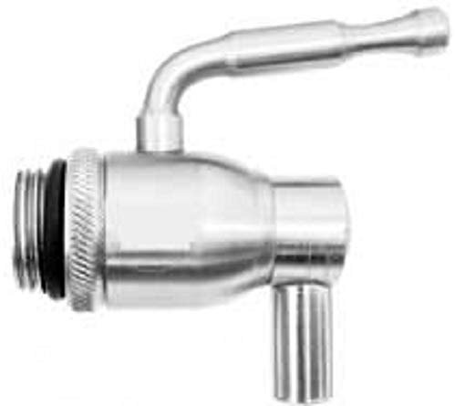 Megashopitalia Robinet en Acier Inoxydable à sphère pour Fusil Huile Vino Birra avec Bec pivotant Sauvage 1/2 Pouce
