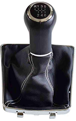 R6 Gang Auto Schaltknauf Stick Gaiter Boot für Opel Astra III H 1.6 | 2004 2005 2006 2007 2008 2009 2010 (6 Gang)