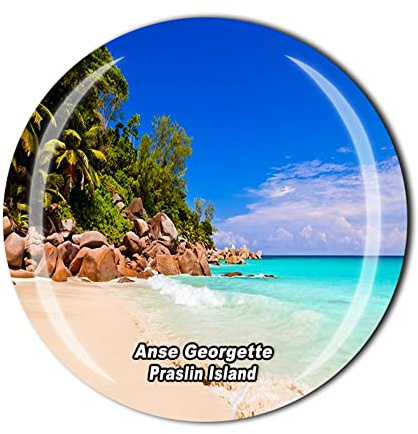 ANSE Georgette Praslin Island Seychellen Kühlschrankmagnet Kristall Touristen Souvenir Geschenkkollektion Kühlschrank Magnet Aufkleber
