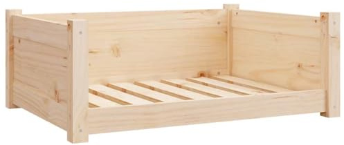 vidaXL Hundebett 75,5x55,5x28 cm Massivholz Kiefer