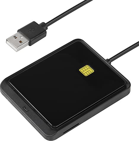 CERRXIAN CAC Smart Card Reader, USB2.0 Common Access CAC Common Card Reader, für Bankkarte/ID-Karte/IC-Karte, mit Windows Mac OS