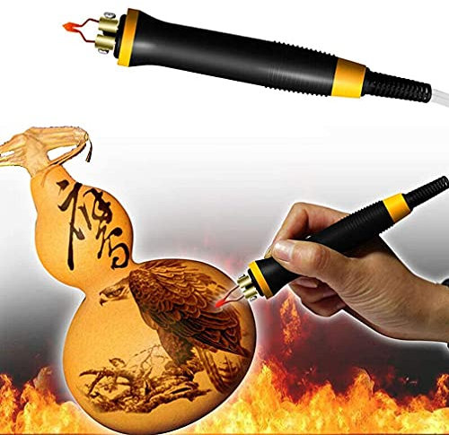 Brandmalerei-Stift, Leichter, Hitzebeständiger Holzverbrennungsstift, Ersatz-Holzverbrennungs-Brandmalerei-Zubehör-Werkzeugset
