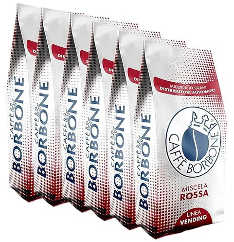 Miscela rossa chicchi di caffè Caffè Borbone Vending 1 kg x 6