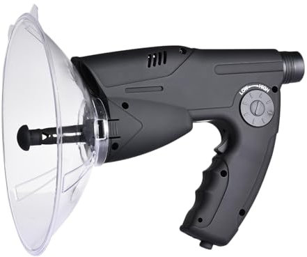 Goowafur Micrófono direccional de Plato parabólico - Monocular X8 Veces Audiencia de Larga Distancia Herramientas para Acampar - El Acampar monocular de la audiencia de Larga Distancia equipa el