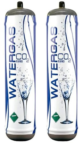 GASFRIGO® - Bombola co2 per gasatore 600 gr usa e getta attacco M11x1 - gas acqua frizzante - co2 per acqua frizzante - confezione da 2 bombole