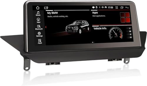 10.25 Android 14 8-Kern 4GB RAM+64GB ROM Autoradio GPS Navi für BMW X1 E84 (2009-2015) CIC Unterstützt Kabellos CarPlay IPS Touch Screen iDrive OEM Radio Bluetooth DAB+ Android Auto WiFi TPMS Can-Bus