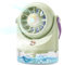 Mini ventilateur de table très silencieux USB - Mini climatiseur mobile avec batterie - Petit ventilateur à piles pour camping, voyage, bureau - Spray portable - Refroidisseur d'air - Vert