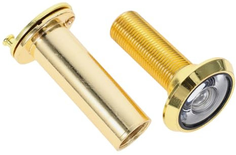 LIFKOME Cat's Eye Door Viewer Cover Adjustable Wide Angle View Security Peephole for Front Door Polished Chrome Finish Enhances Privacy Protection