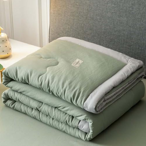 Summer Cooling Duvet, Cooling Blanket, Microfibre Duvet, Breathable Summer Quilt, Washable Soft Comfort Quilt for Hot Sleepers and Night Sweats (C,180x220cm Quilt)