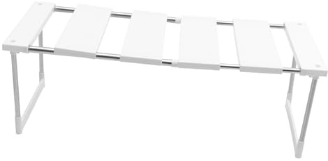 BESTYASH Soporte Metálico Telescópico para Microondas y Horno Bajo Fregadero, Estante De Almacenamiento De Acero Inoxidable, Multiusos para Cocina, Compacto y Expandible para Encimera