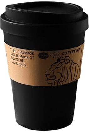 Mini Poubelle En Forme De Tasse De Café - Mini Poubelle Durable | Poubelle Extérieure Avec Couvercle | Bac De Stockage Durable | Couvercle De Swing Panier De Contenant De Rangement Durable Pour Les Bu