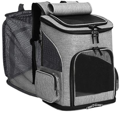 Katttransport - Mjuk Utdragbar Väska Med Fönster, Fällbara Husdjur | Idealisk Resa Walking Veterinary Plane Outdoor Transport Bekvämt Ljusbeständigt