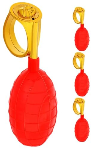 Hohopeti Wasserringspielzeug Prank Spray Ring Für Partys Aprilscherz Und Festival Spaß Wassersprühender Ring Streichartikel Spielzeug 4 Stück