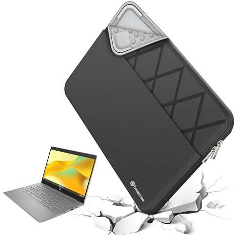 Smatree Laptop Sleeve for 14 inch HP Pavilion x360 2-in-1 Laptop 14t-ek1000/14-ek0097nr, Case with Accessory Pocket, YKK Zipper, Patented Shockproof Design (E464)