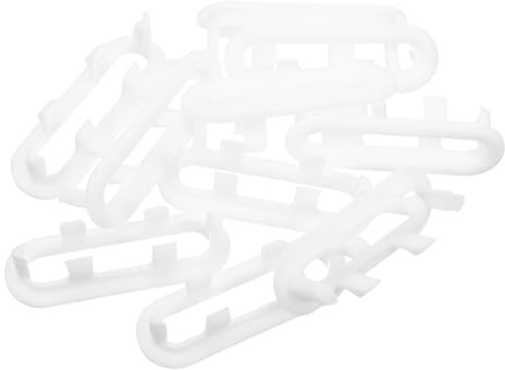 Veemoon Cubierta Ovalada para Rebose de Lavabo de Baño y Cocina, Cubierta Decorativa en Color, Juego de 10 Piezas, Inserto Antidesbordamiento Resistente para Protección y Decoración