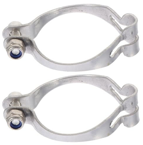 STAHAD Lot de 2 Clips de Fixation pour Câbles Frein Vélo Route et Vtt, Colliers de Serrage Métalliques pour Stabilisation Câbles Cyclisme